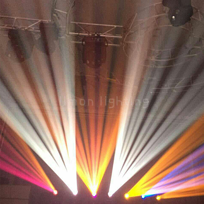 200W White LED Moving Head Spot Wash DJ Stage Lights with Ring