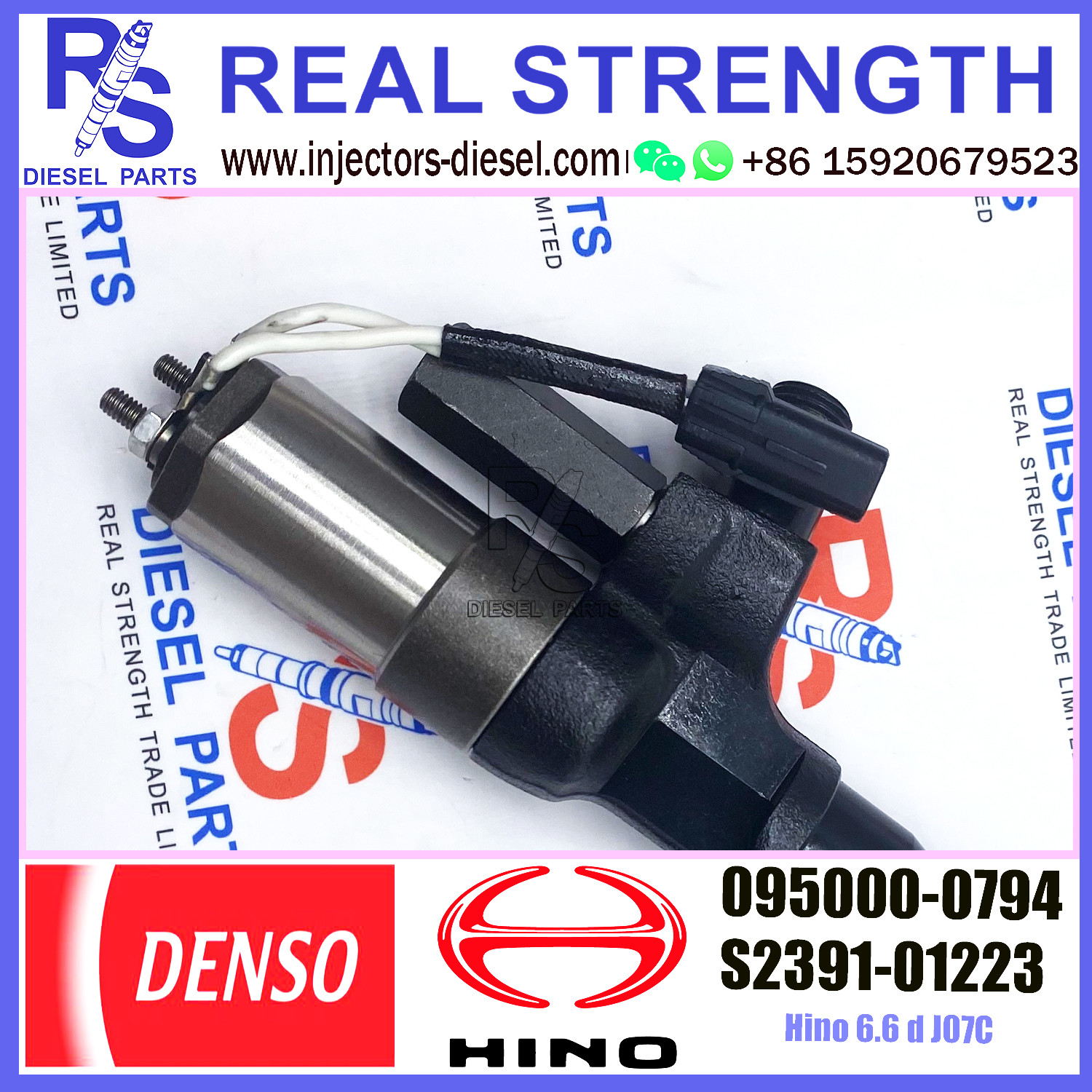 DENSO Common Rail Diesel Injectors 095000-0792 095000-0793 095000-0794 For HINO 23910-1222 23910-1223 S2391-01223