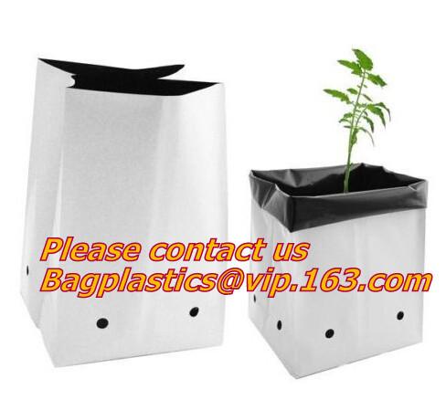 Flower bags, flower plant bags, planters, poly plant grow nursery bags,Black