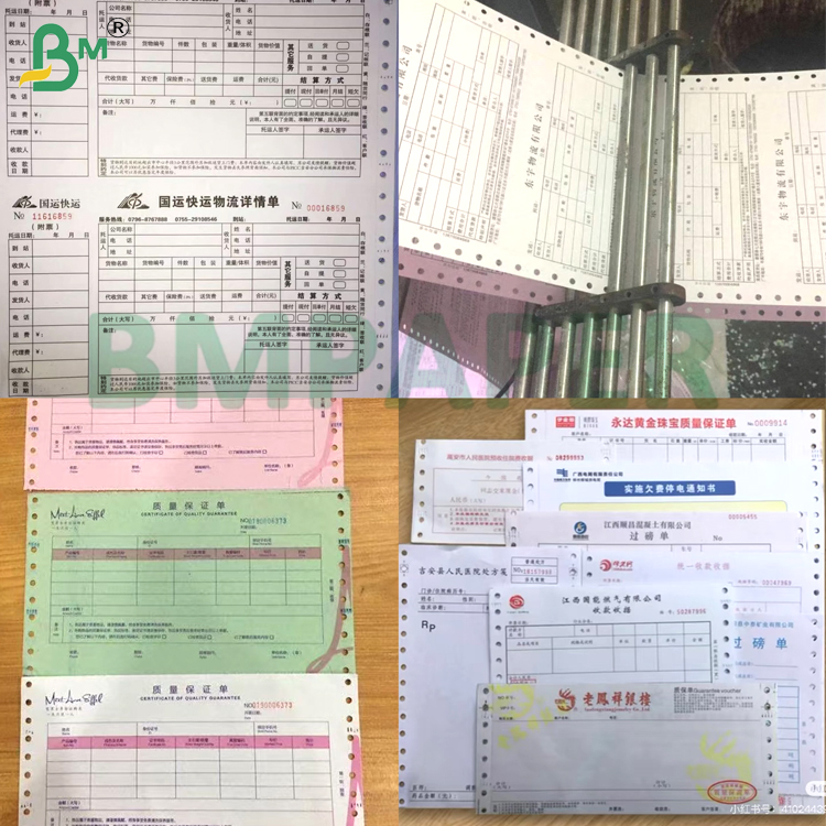 55grm & 75grm Black Image Carbonless Base Paper 57cm x 87cm for Delivery Receipts  CB / CFB / CF Options
