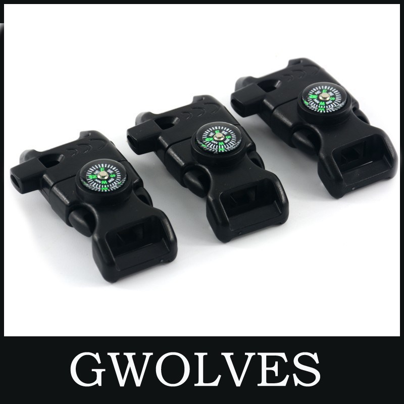 Multifunction Emergency Buckle Fire Starter Flint Buckle for Bracelet