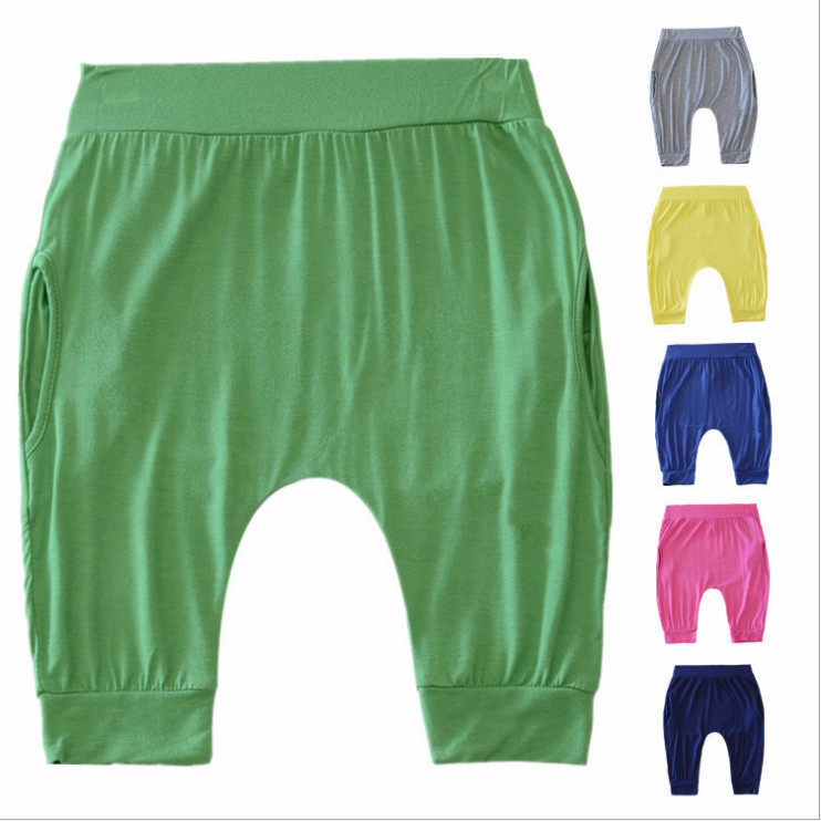 High quality china wholesale cotton unisex colorful harem pants for kids