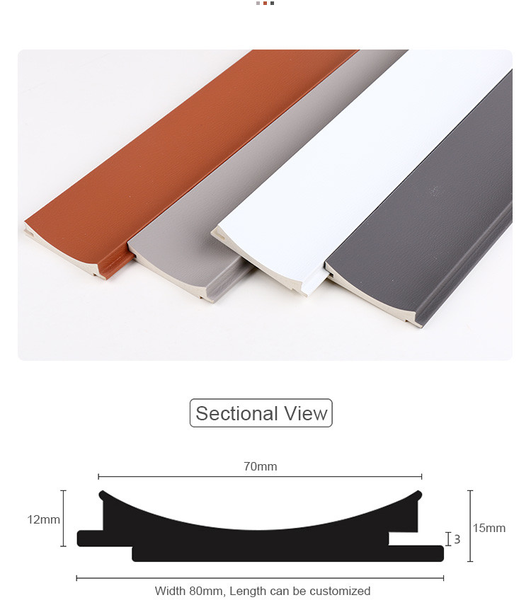 Interior Decoration Environmentally Friendly PVC Moulding Board WPC Grating Panel