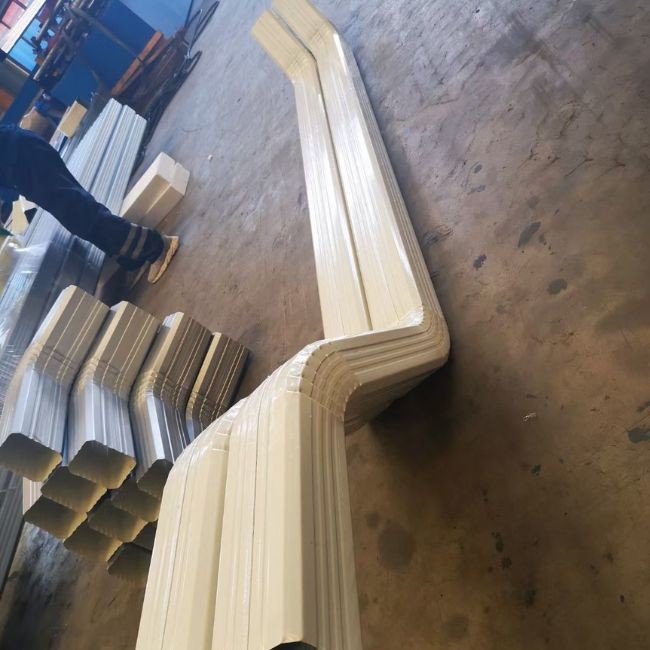 Square Metal Downspout Roll Forming Machine Fully Automatic 1 Year Warranty