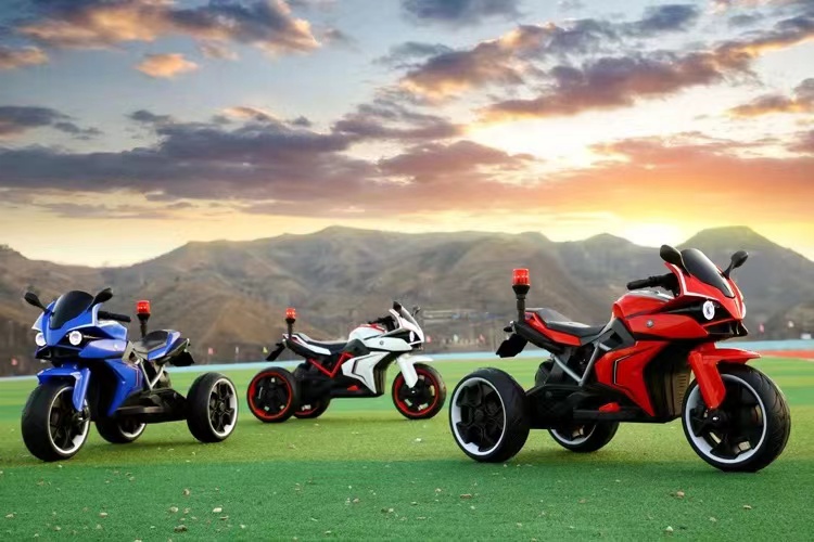 Children's Electric Motorcycle Rechargeable 3 Wheels Ride On Car for Kids 40HQ 315PCS