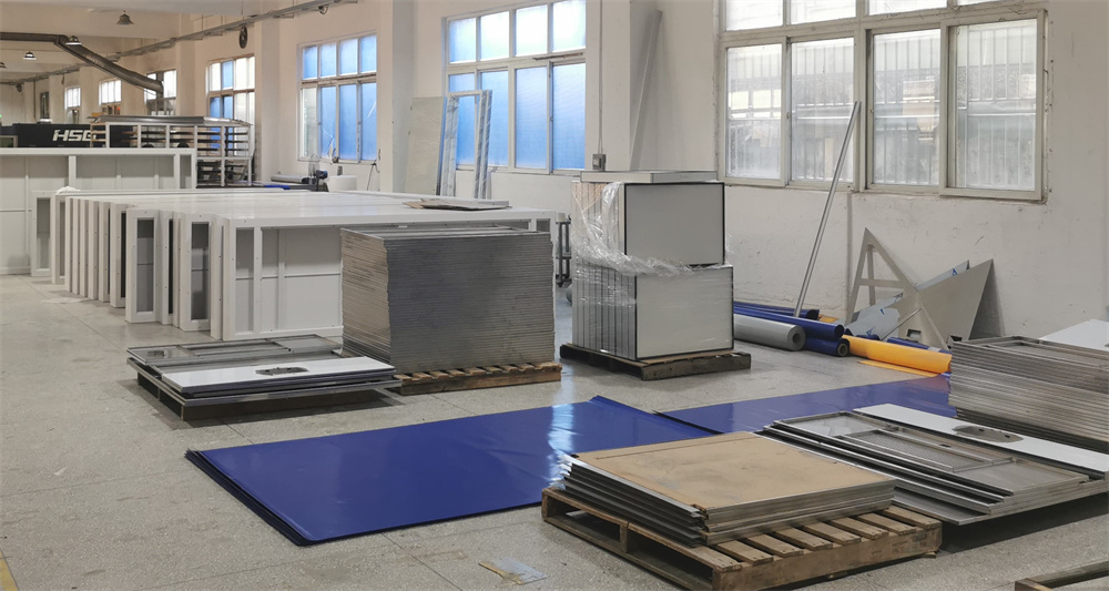 FFU Clean Laminar Flow Hood Sterile Horizontal Laminar Air Flow Cabinet For Laboratory
