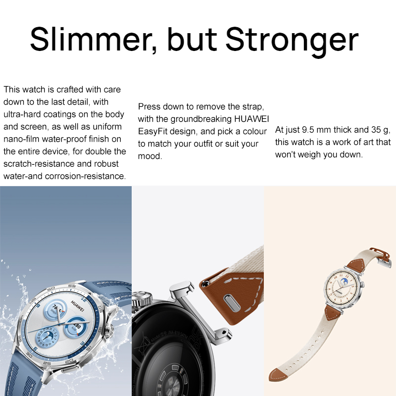 Original Hua-wei WATCH GT 5 Tracker Smart Watch Health Monitor 100+ Sport Modes Smartwatch Call 2-Week Battery Life
