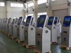 Multimedia Smart Touch Screen Self Service Kiosks with A4 Size Paper Laser Printer