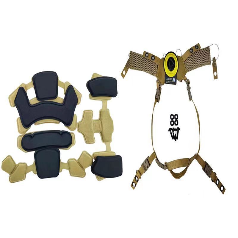 WENDY'S WENDY HELMET ADJUSTABLE SUSPENSION LINED WITH FASTMICH TACTICAL HELMET CUSHION
