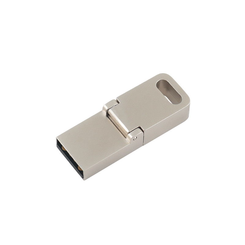 Metal USB 3.0 And Type C Flash Drive With Type C Can Laser Logo One Face Do Promition