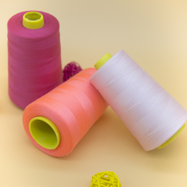 40S/2 5000Y Polyester Sewing Thread TFO Low Shrinkage For Garment