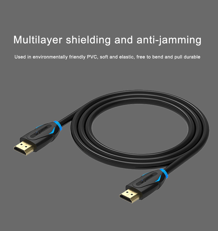 Gold Plated 2m 4k Hdmi Cable For PS4 LCD Projector TV PC Laptop Computer