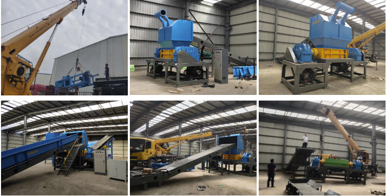 Diesel Engine Two Shaft Shredder Car Shell Shredder High Efficiency