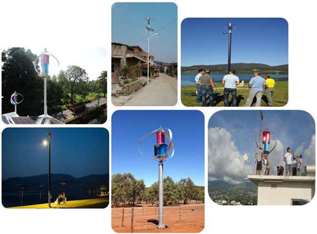 High Efficiency Maglev Vertical Axis Wind Turbine / 600W Vertical Wind Turbine For Home Use