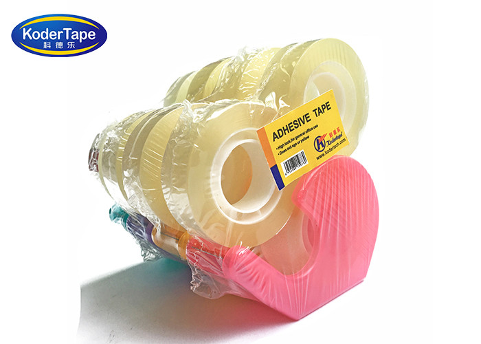 Bopp Adhesive Yellowish 24mm Transparent Colored Tape