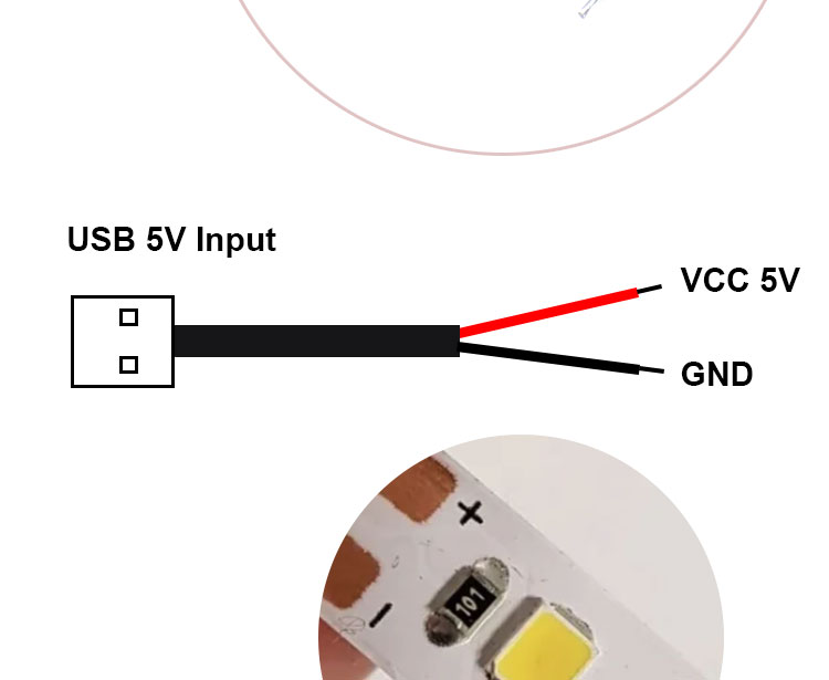 High Quality 5V USB 2.0 A Male to Open Stripped Bare 2pin Wires End Pigtail Cable for LED Light Strip Lamp