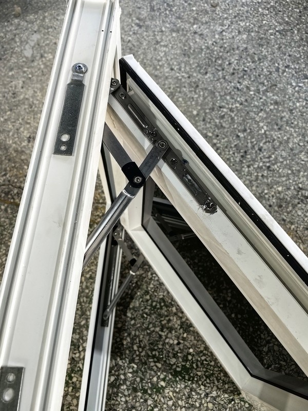 PVC Glass Casement Windows Design Large Hurricane Impact Windows