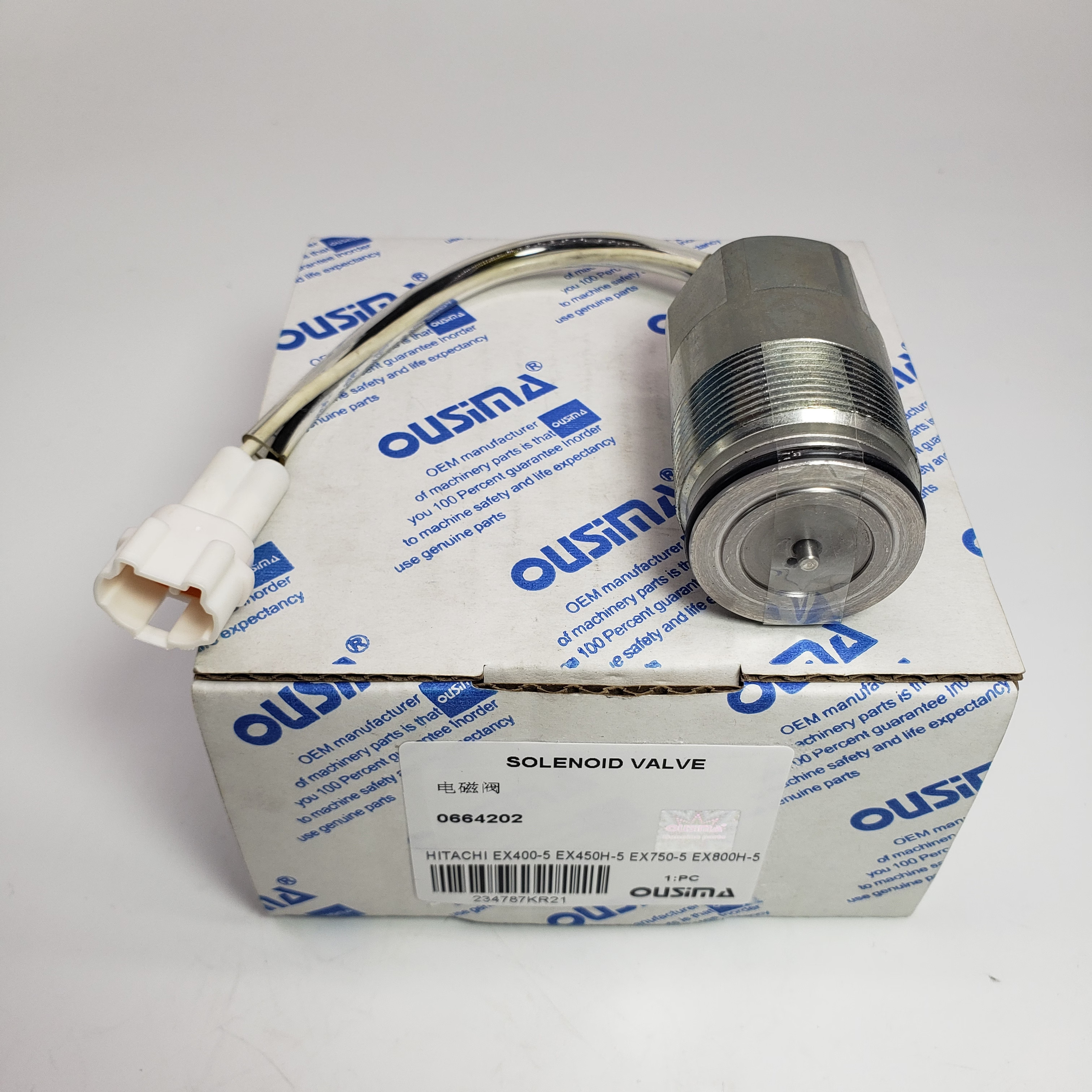 Solenoid Valve 0664202 For HITACHI EX400-3 EX400-3C EX400-5 EX450H-5 EX750-5 EX800H-5