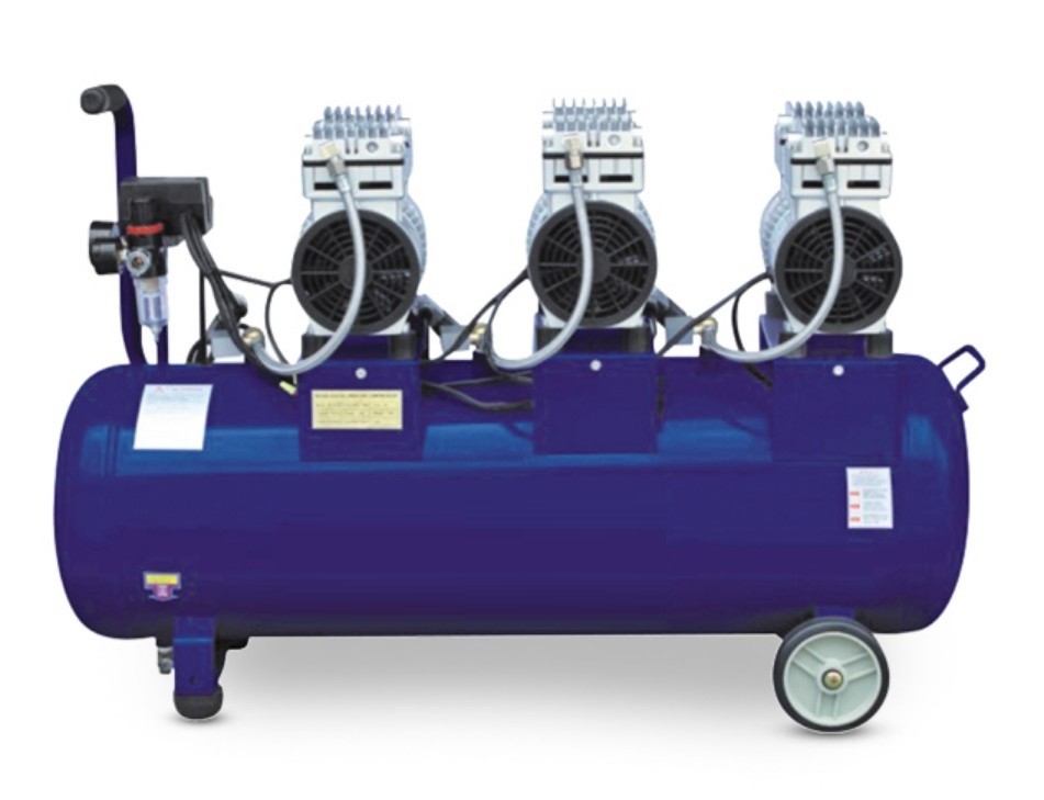 2400W Mute Air Compressor 60MM Noiseless Double Nozzles Aluminum Alloy Body