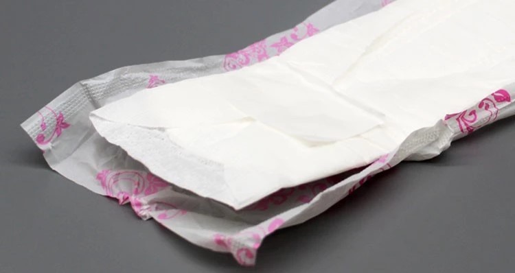 Breathable Free Cotton Rose Flavor Lady Anion Chip Sanitary Pad