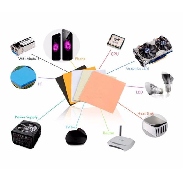 High Performance 2.0W/MK Heatsink Insulation Silicone Pad Smartphone Thermal Pads Manufacturer
