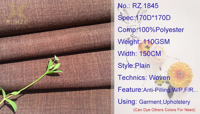 Coated Type PA Coated 110GSM Polyester Imitation Linen Fabric Woven for Sofa Pillow