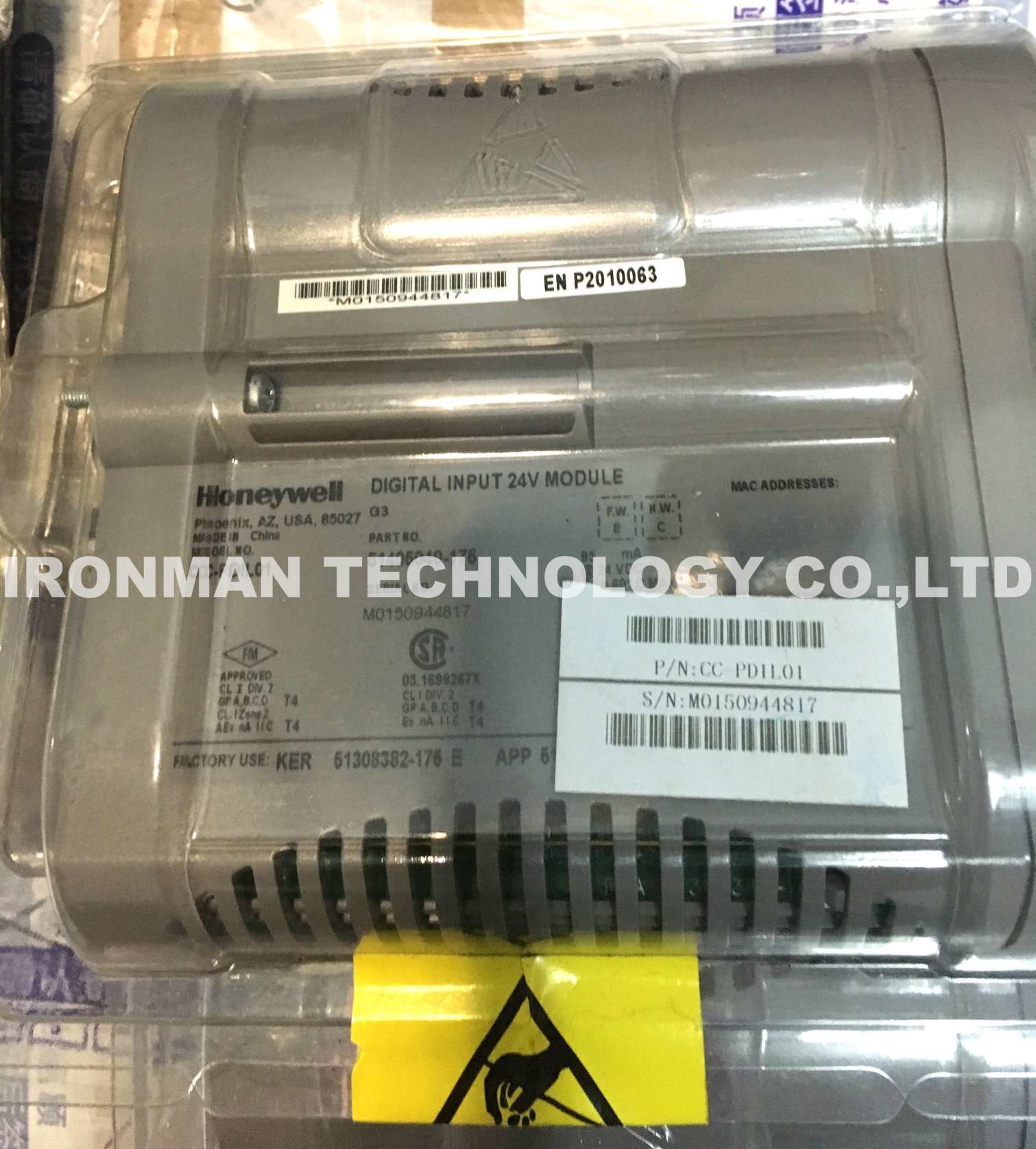 CC-PDIL01 HONEYWELL PWA MODULE , DI 24V IO G3 CE CC Digital Input 24 volts DC