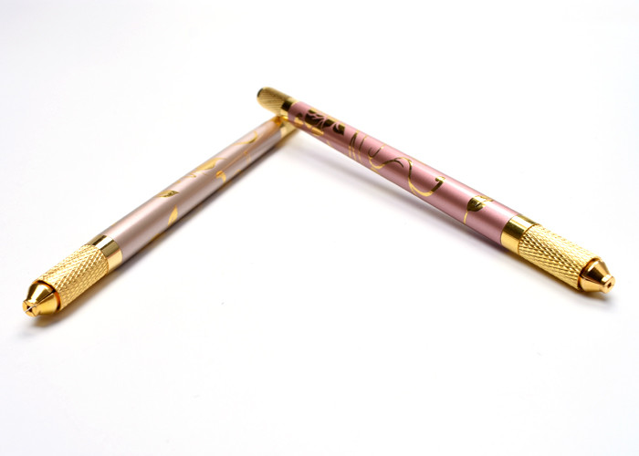 Multi Functional Microblading Eyebrow Tattoo Pen Double Head Alumium Body