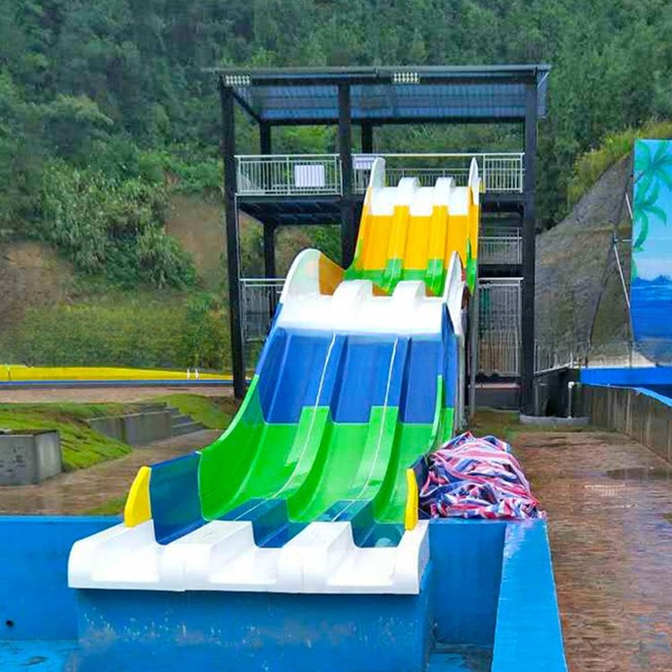 Small Fiberglass Swimming Pool Park Water Slide Equipment