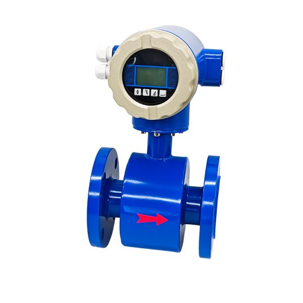 Integrated Electromagnetic Flowmeter Stainless Steel For Sewage Liquid / Electroplating