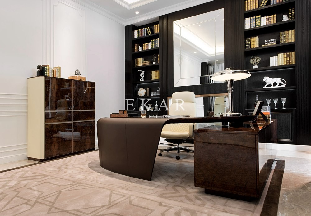 Modern Design Leather Executive Office Chair With Wheels W001S21