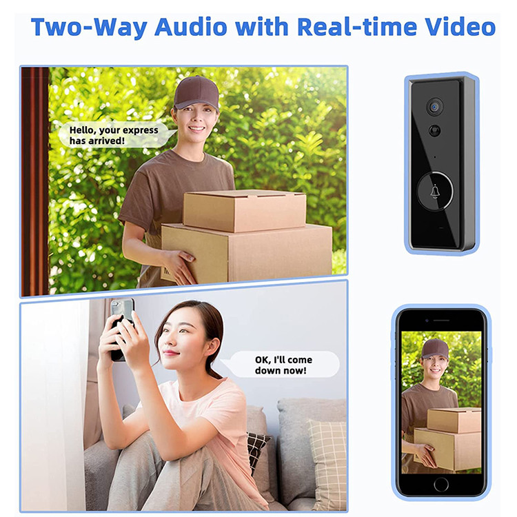 IP65 Waterproof Tuyasmart Two Way Talk Doorbell Smart Door Phone