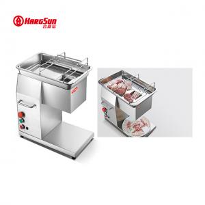 Buy cheap 1.1kw Automatic Meat Cutting Machine 500kg/h Frozen Meat Slicer Machine product