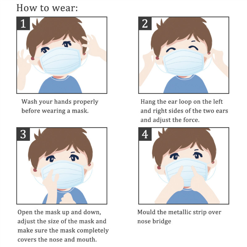 Anti Foaming 3 Layer Face Mask Single Use Durable Low Breathing Resistance