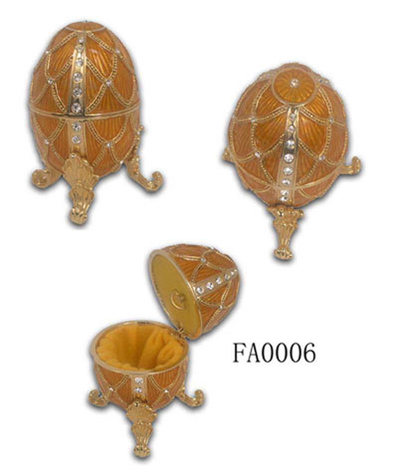 Faberge Egg Hand Painted Jewelry Trinket Box Gift for Easter Egg Music Box Pewter Figurine Musical Egg Home DecorDirect