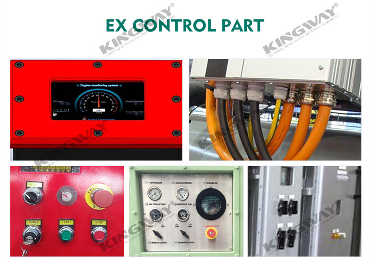 Zone 2 Offshore platform ATEX hazardous area 32kw 1500kva zone1 explosion proof diesel generator set DNVGL 2.7-1lifting frame