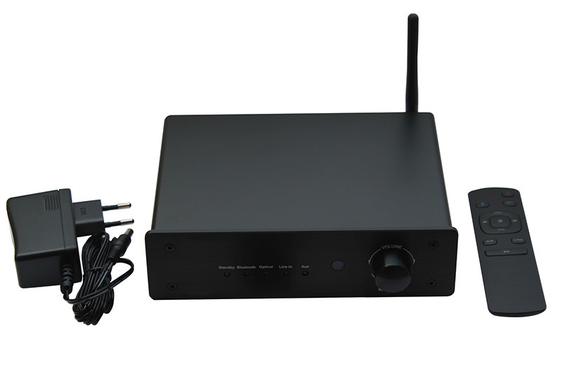 Wireless Bluetooth Stereo Audio Pre Amplifier With Toslink And Remote Control
