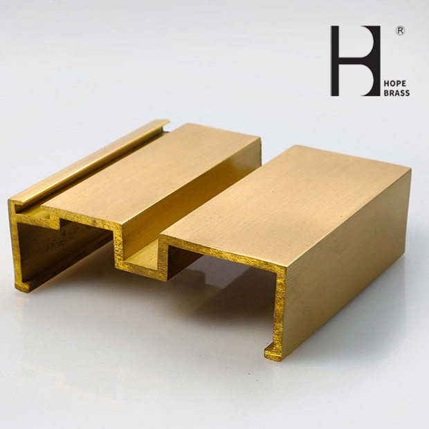 C3604 Brass Door Frame , Rust Resistant Copper Profiled Bar