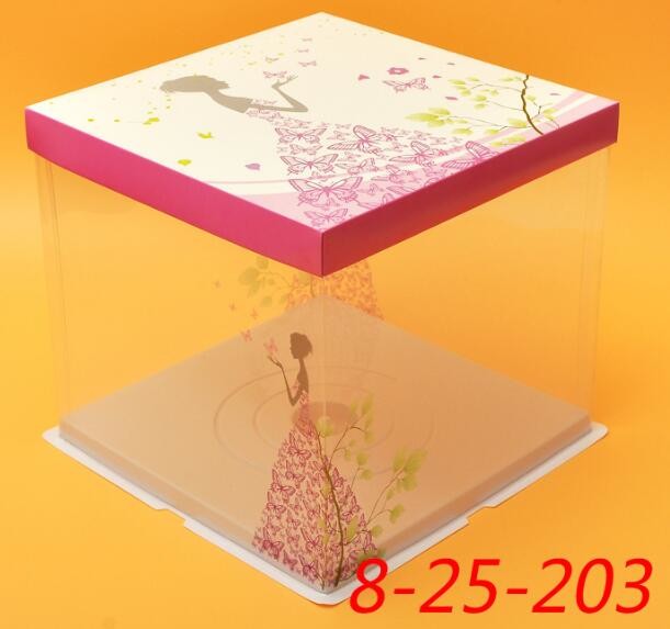 Disposable Clear/transparent Sandwich/cake Plastic Food Container/box/packaging,cheap cake boxes with clear window,custo