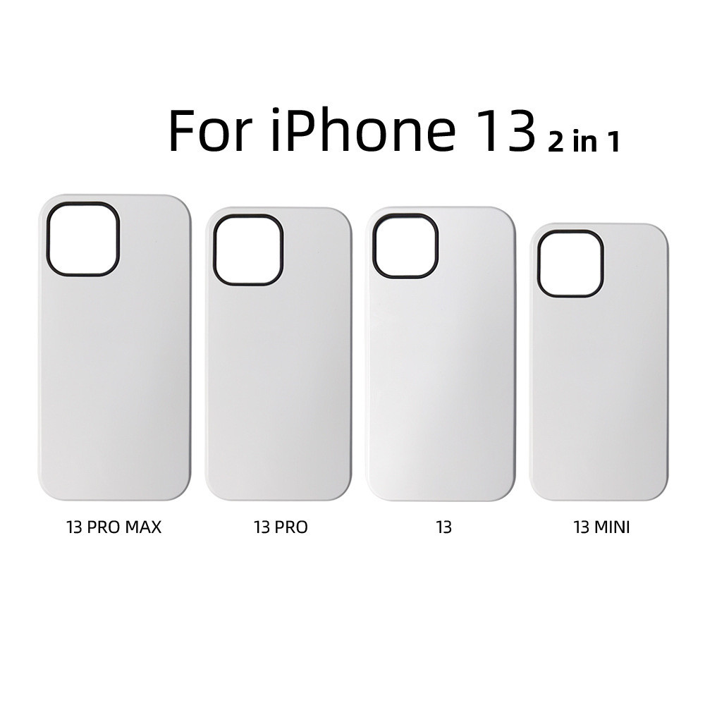 3D Sublimation Phone Cases TPU PC Coated Dual Layer Mobile Cover For IPhone 16 15 14 13 Pro Max
