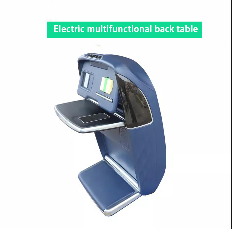 12V auto RV seat back folding table /dinner table/work table for luxury car van and V I P car with manual footrest