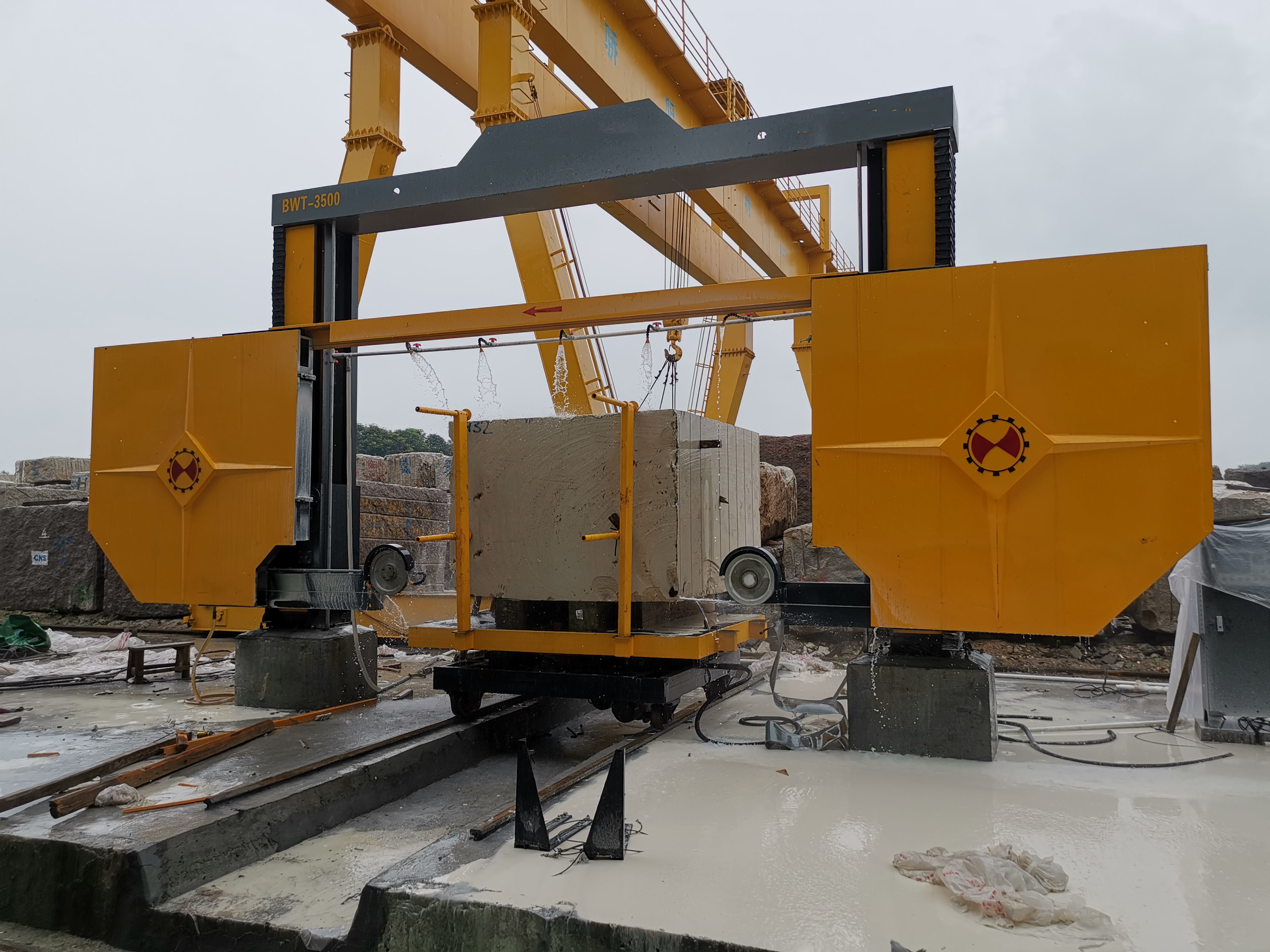 Wire Saw Machine For Stone Squaring