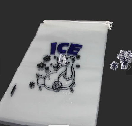 Durable Reusable Ice Cube Bags Frozen Custom Printed Plastic Ice Bags