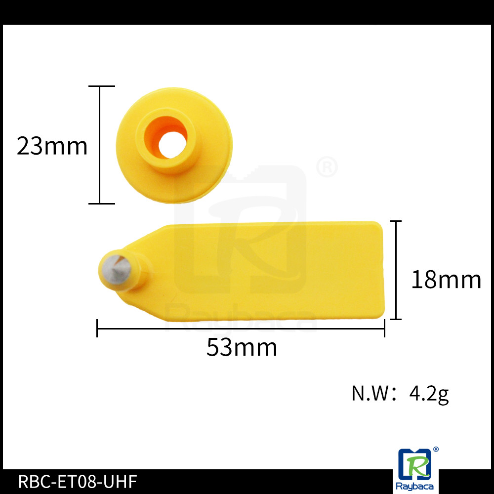 Two Pieces Small UHF RFID Ear Tag For Sheep Lamb Goat for Identification
