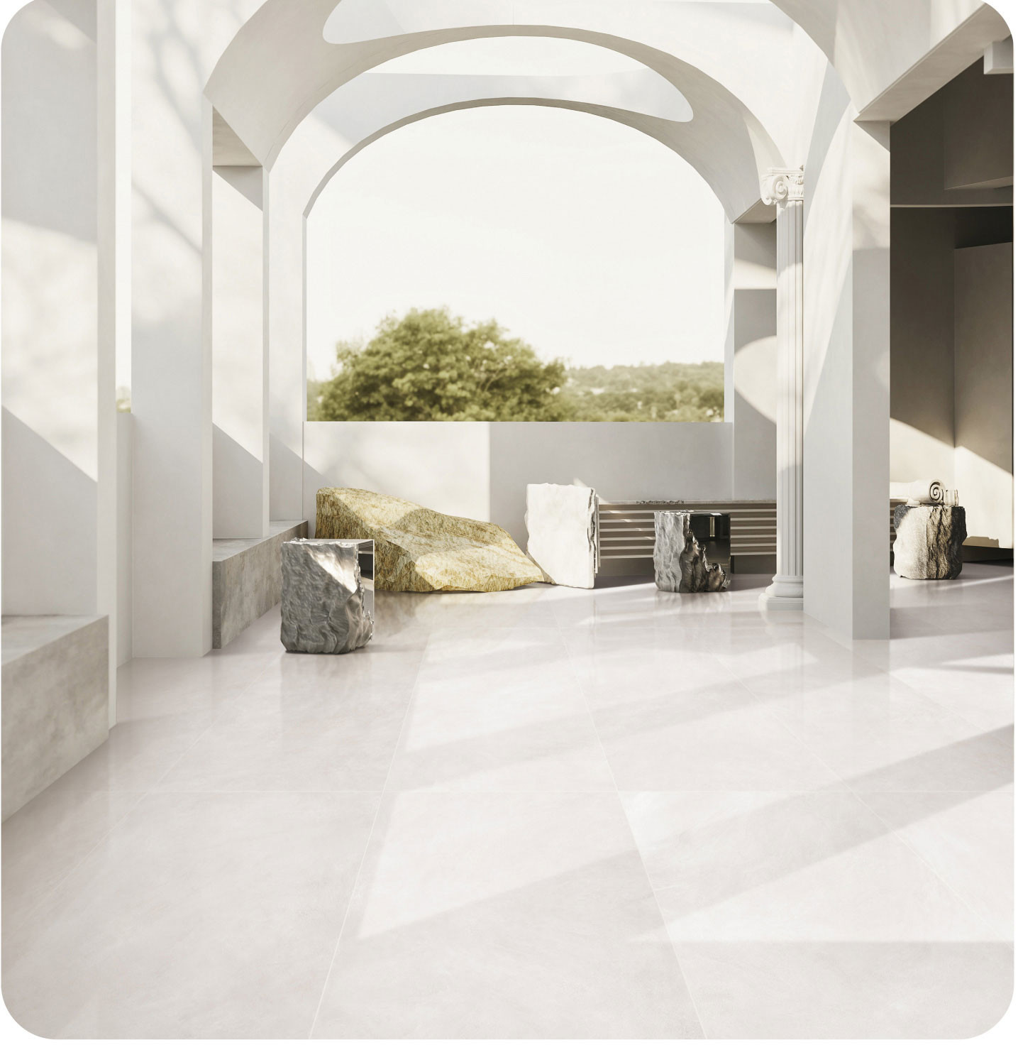 Beige 60x120cm Moisture-Proof Indoor Floor Baby Face Glazed Porcelain Tile For Bedroom And Balcony