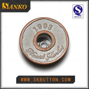 China Hot selling Anti copper tin metal jean button on sale