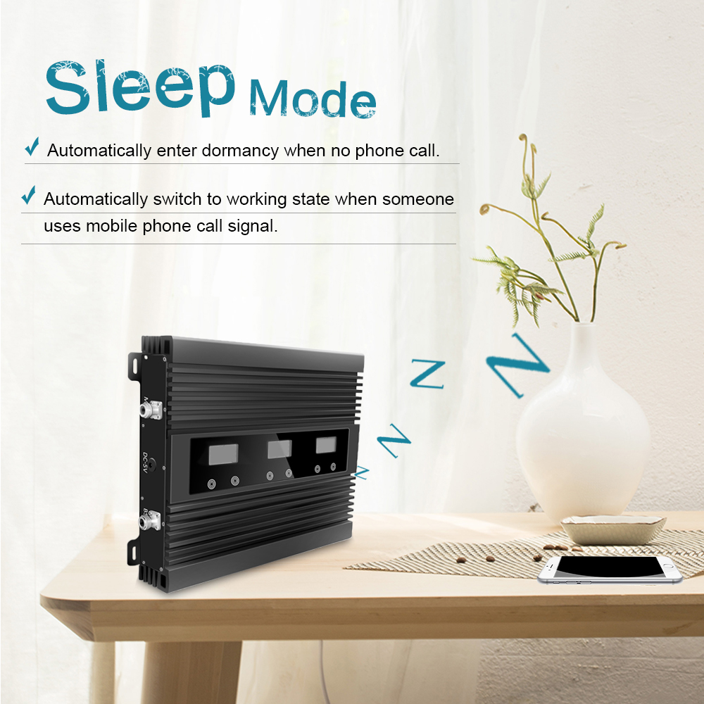 80dB Gain Multi Band Cell Phone Signal Booster 800MHz 900MHz 1800MHz