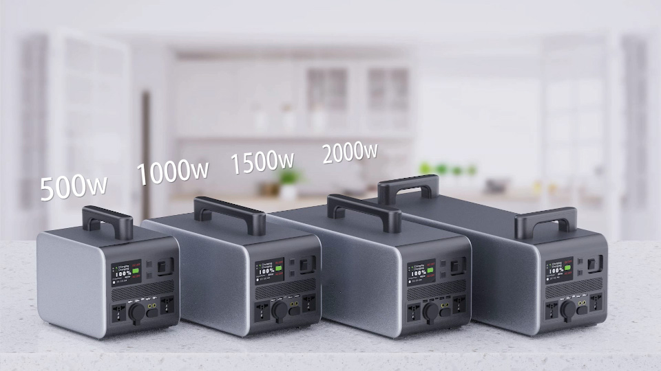 500W AC DC USB Type-C Port Solar Generator for Camping Fully Charged in 6-7 Hours