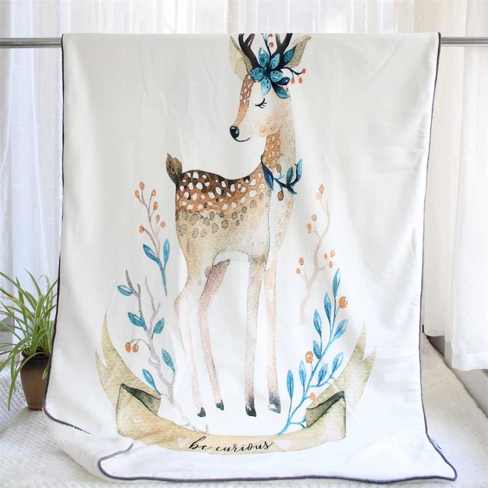 Non Allergenic Machine Weaved Flannel Fleece Blanket Super Soft For Kids
