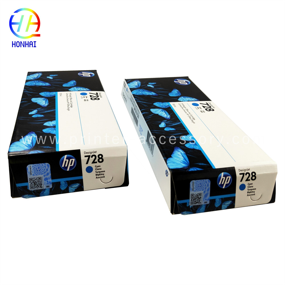 Cyan Ink Cartridge For HP DesignJet T730 T830 Large Format Plotter Printers HP 729 728